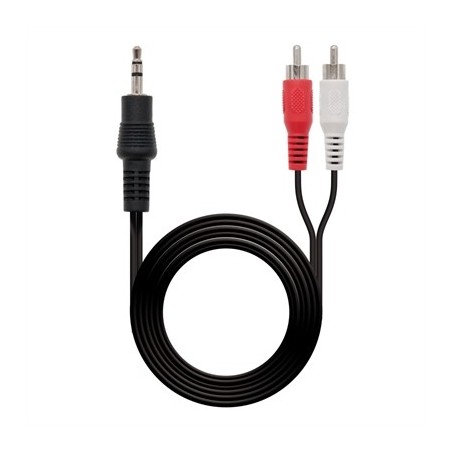 Nanocable Cable Audio, Jack 3.5/M-2xRCA/M 1,5 M
