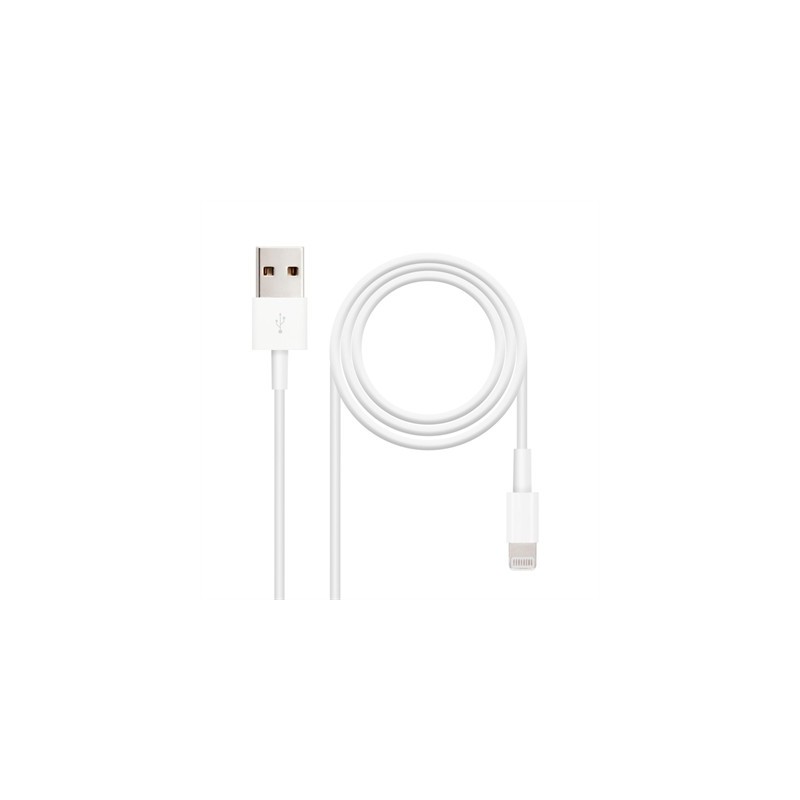 Nanocable Cable de datos/carga LIGHTNING/USB 2 M