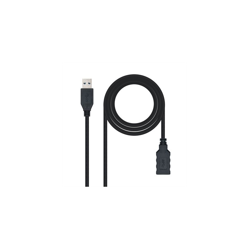 Nanocable Cable USB 3.0 Tipo A/M-A/H Negro 3.0 m