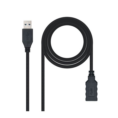 Nanocable Cable USB 3.0 Tipo A/M-A/H Negro 3.0 m