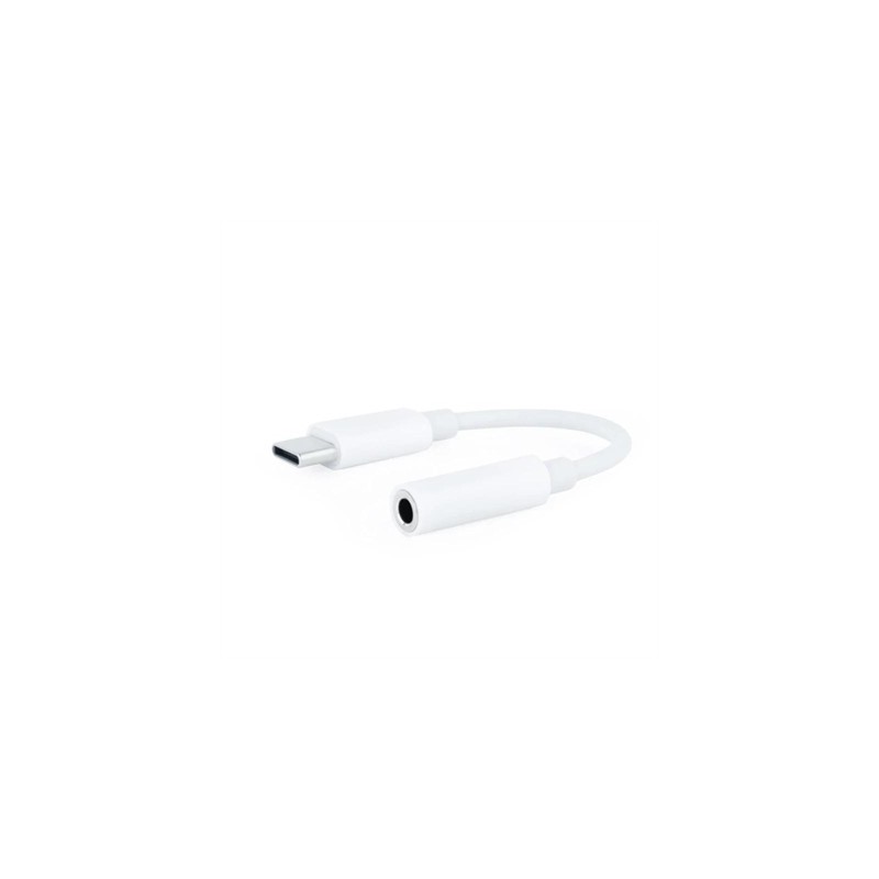 Nanocable Adaptador Audio USB-C-M a Jack-H, Blanco