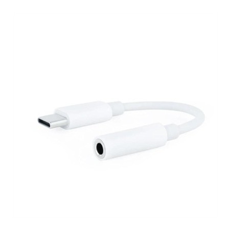 Nanocable Adaptador Audio USB-C-M a Jack-H, Blanco