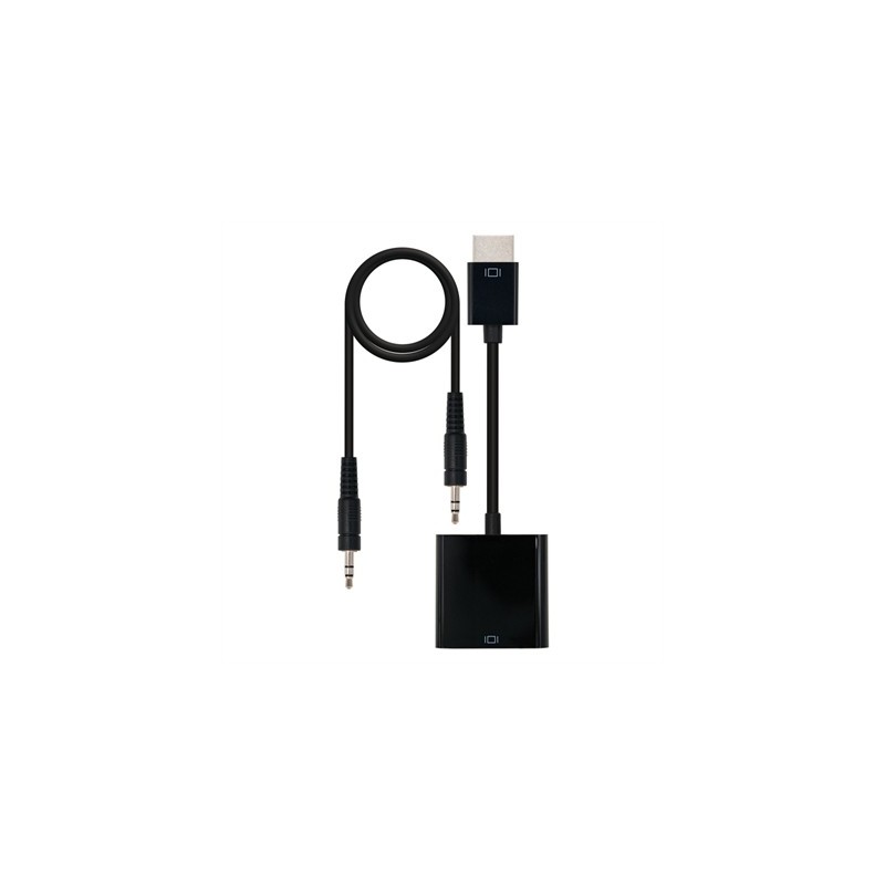 Nanocable Conversor HDMI/SVGA+AUDIO HDMI/M-SVGA/H