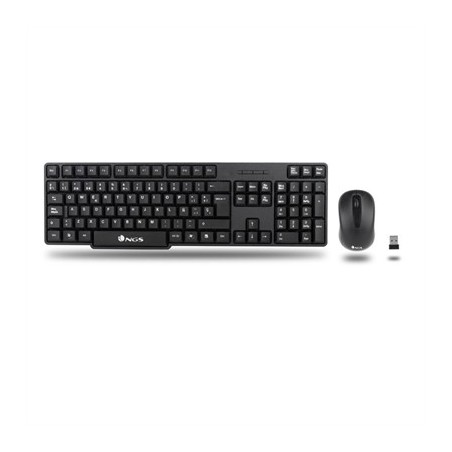 NGS EUPHORIAKIT TECL + RATON WIRELESS 2,4GHZ NEGRO