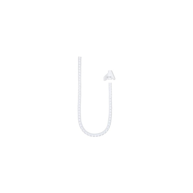 Nanocable Organizador cables flex. 25mm 1 M Blanco