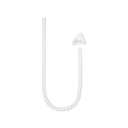Nanocable Organizador cables flex. 25mm 1 M Blanco