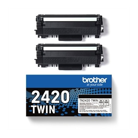 Brother Tóner TN2420TWIN Negro Pack 2 uds