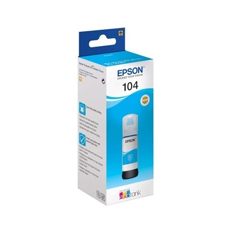 Epson Botella Tinta Ecotank 104 Cyan
