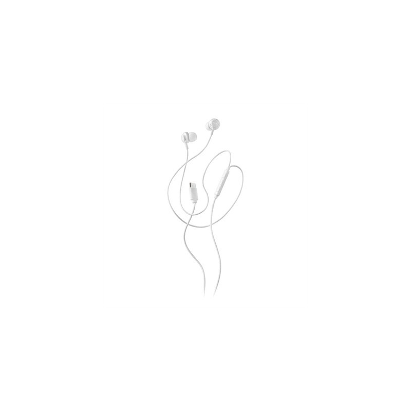 NGS Auricular Blanco Estéreo USB-C con cable