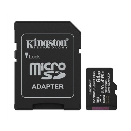 Kingston SDCS3/64GB microSDXC Gen3 100MB/s A1