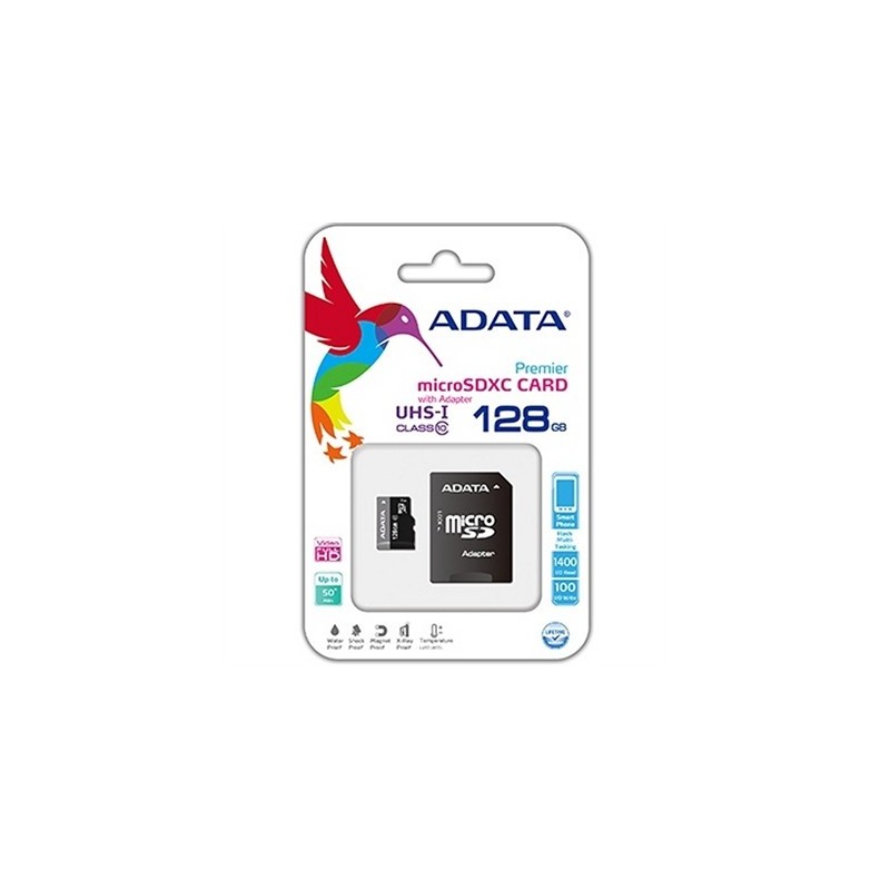 ADATA MicroSDHC 128GB UHS-I CLASS10 c/adapt