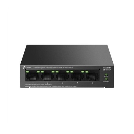TP-Link LS105GP Switch 4xGb PoE+ 1xGb 65w