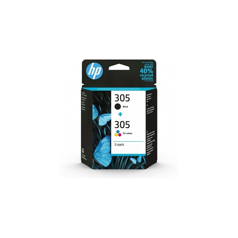 HP Cartucho Multipack 305 Negro+Color