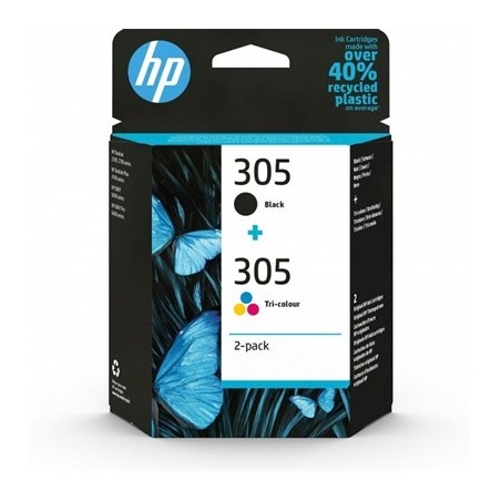 HP Cartucho Multipack 305 Negro+Color