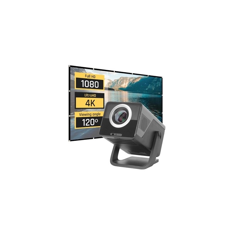iggual Pack proyector 4K + Lona proyección100"