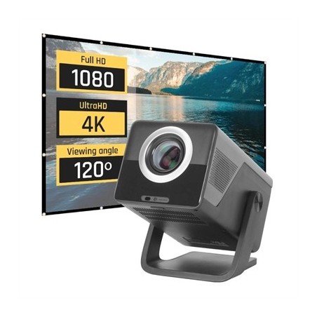 iggual Pack proyector 4K + Lona proyección100"