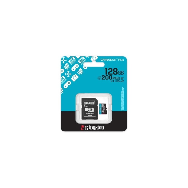 Kingston microSD Canvas Go! Plus 4 128GB 200 MB-s