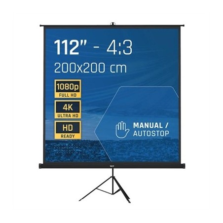 iggual Pantalla 112" 200x200 cm 1:1 trípode+bolsa