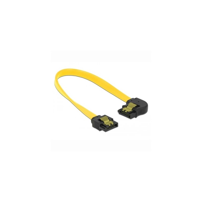 Delock Cable SATA 6 Gb/s recto a ángulo izquierdo