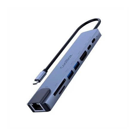 Coolbox M.DOCK C81 USB-C/1PD/2USB-A/HDMI/SD/MSD/RJ
