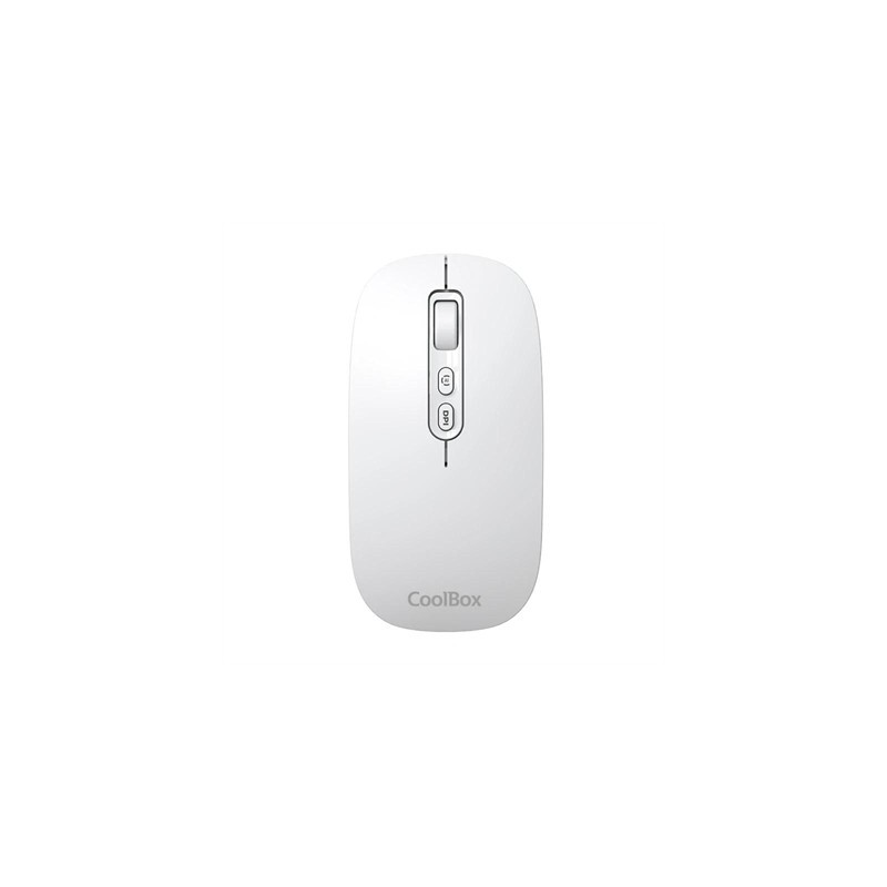 Coolbox Ratón W02-IA Inalámbrico RF+BT Blanco