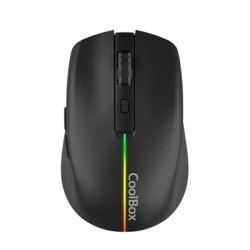 Coolbox Gaming Ratón  W01 1600DPI Inalámbrico Negr