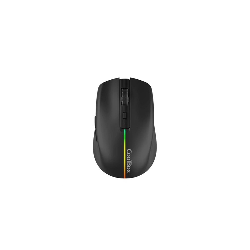 Coolbox Gaming Ratón  W01 1600DPI Inalámbrico Negr