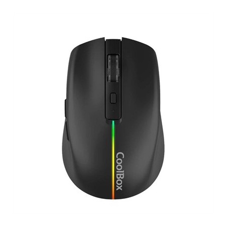 Coolbox Gaming Ratón  W01 1600DPI Inalámbrico Negr