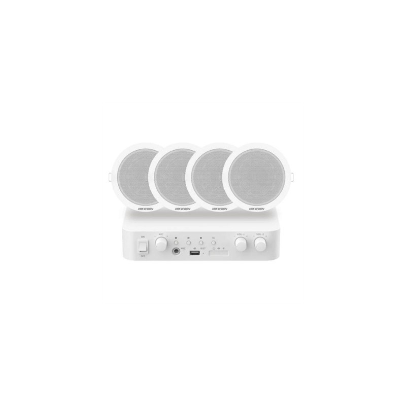Hikvision DS-QAE1KA80206-4 Kit 1xAmpl 4xAlta Techo