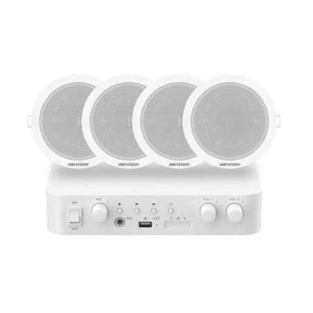 Hikvision DS-QAE1KA80206-4 Kit 1xAmpl 4xAlta Techo
