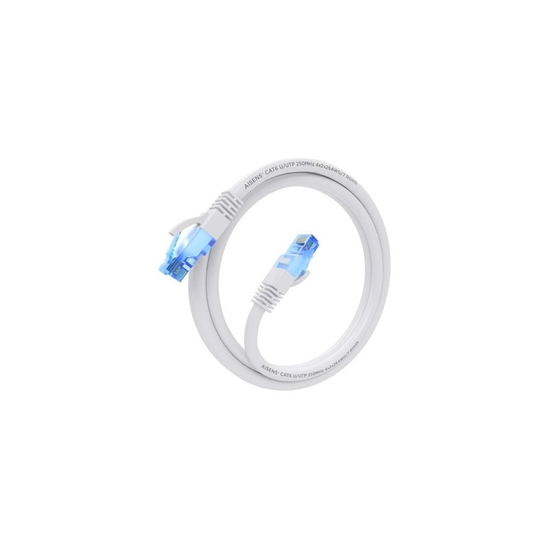 Aisens Cable RJ45 CAT.6 UTP AWG26 CCA Blanco 1.0