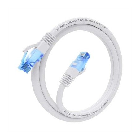Aisens Cable RJ45 CAT.6 UTP AWG26 CCA Blanco 1.0