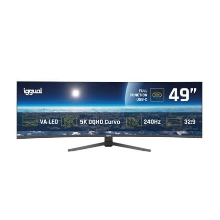 iggual Monitor 49" 5K DQHD 1ms 240Hz MM AA Curvo