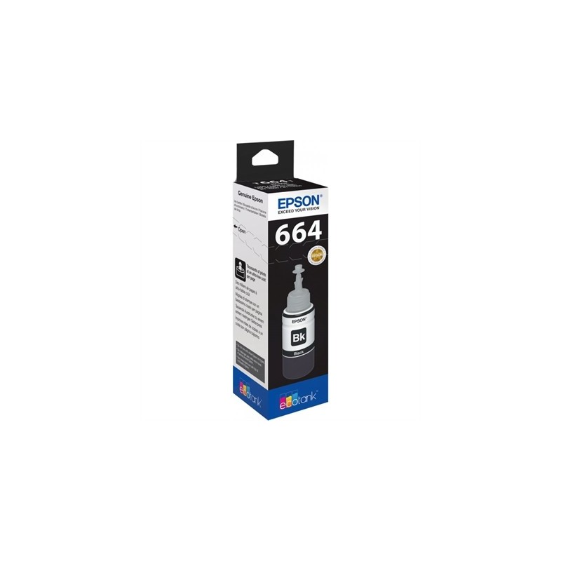 Epson Botella Tinta Ecotank T6641 Negro