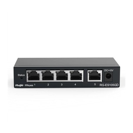 Reyee RG-ES105GD Switch 5xGb RJ45 Steel Case