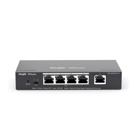 Reyee Switch 5xGb RJ45 (4 PoE/POE+) 54W Steel