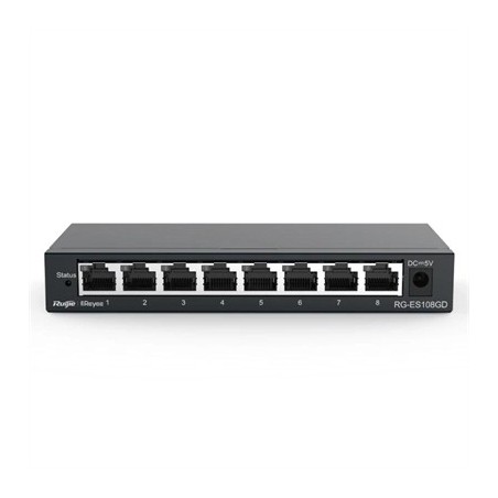 Reyee Unmanaged Switch 8xGb RJ45 Steel Case