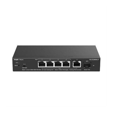 Reyee ES206MG-P Switch 4xmGb PoE 1xSFP+ 70W