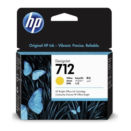 HP Cartucho 712 Amarillo