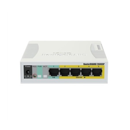 MikroTik CSS106-1G-4P-1S RB260GSP Switch 5xGB 1xSF
