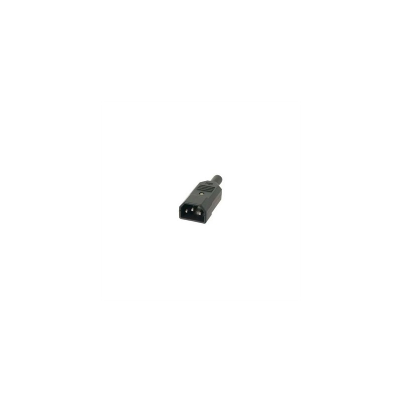 2LAN Conector IEC320 C14 Macho Recto