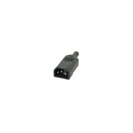 2LAN Conector IEC320 C14 Macho Recto