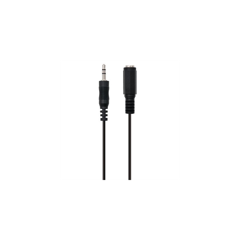 Ewent Cable Audio Estereo 3,5mm/M y 3,5mm/H -3mt