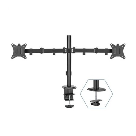 iggual SPM02 Soporte pinza 2 monitores 17"-32"