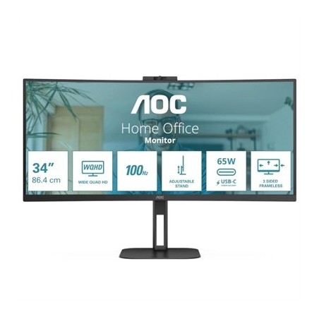 AOC CU34V5C Monitor 27" 2K HDMI USBc MM AA cur