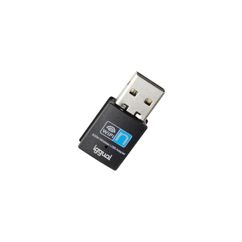 iggual Adaptador USB Wifi 300 Mbps mono 2.4GHz