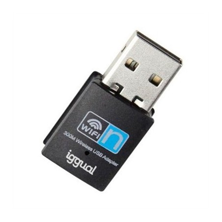 iggual Adaptador USB Wifi 300 Mbps mono 2.4GHz
