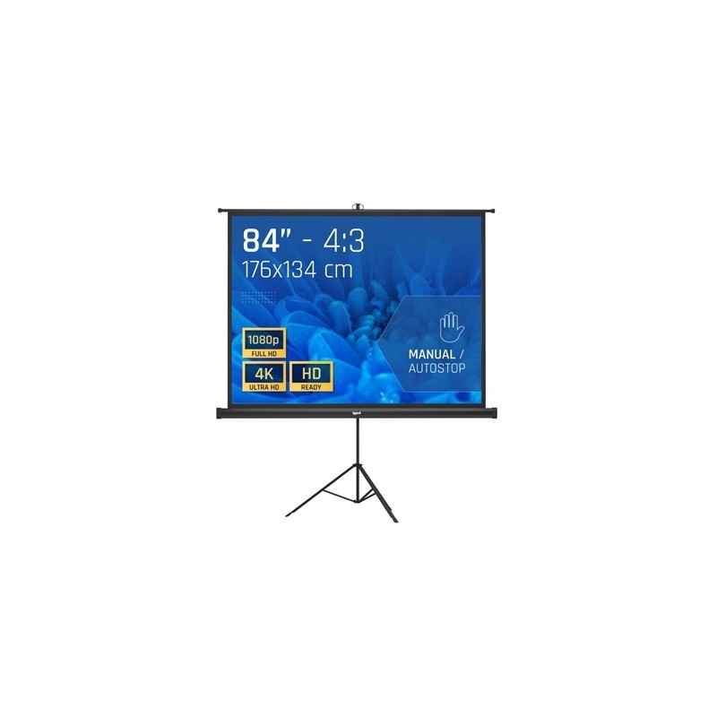 iggual Pantalla 84" 176x134 cm 4:3 trípode+bolsa