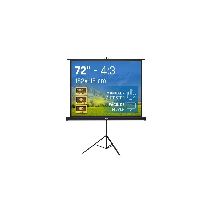 iggual Pantalla 72" 152x115 cm 4:3 trípode+bolsa