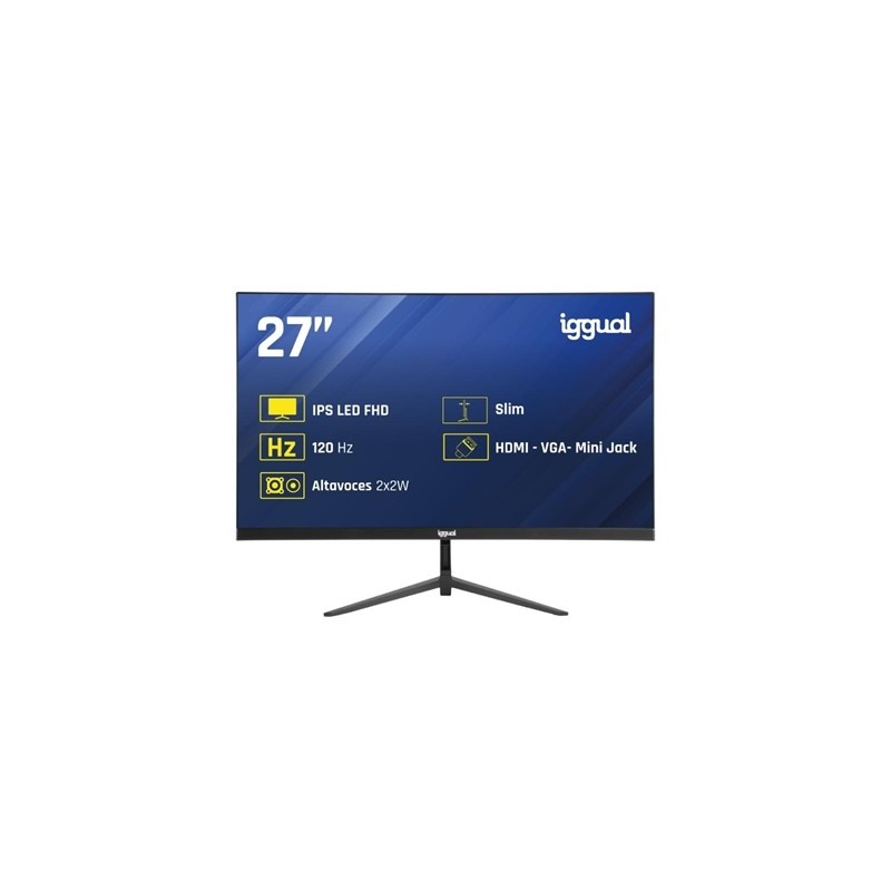 iggual Monitor 27" IPS 1ms FHD 120Hz VGA HDMI MM